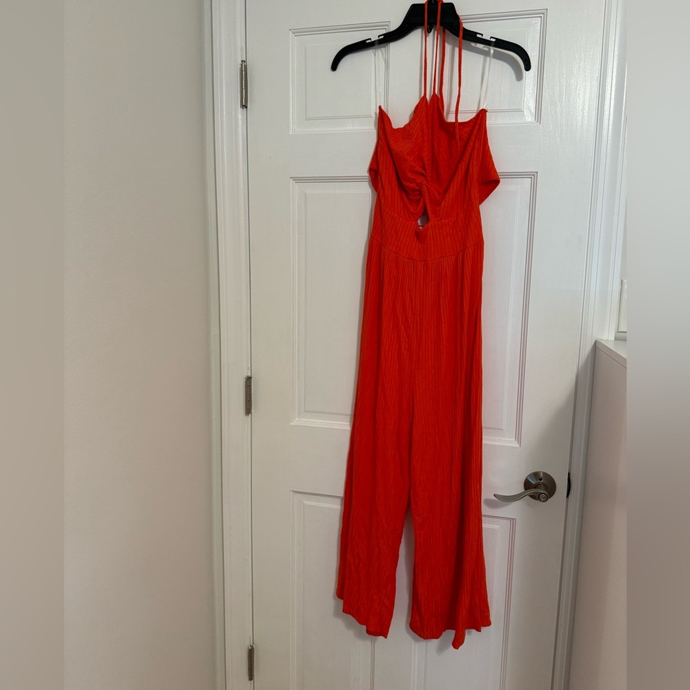 The Snooki Shop jumpsuit in bright coral